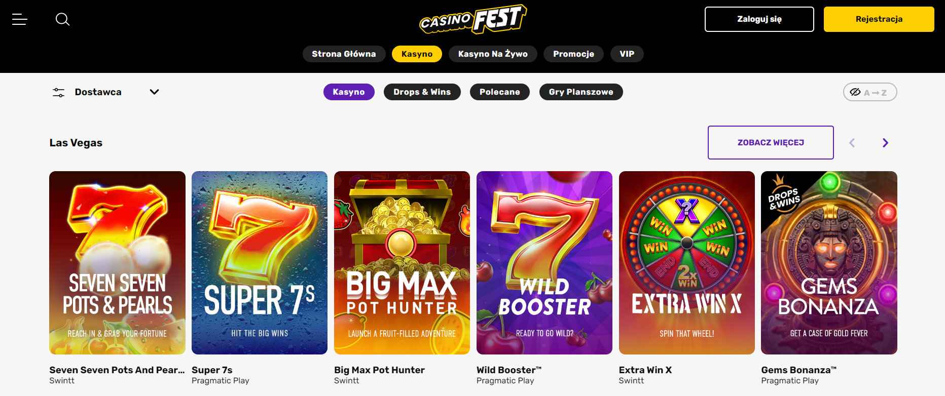 Kasyno _ Graj w automaty online _ CasinoFest - Google Chrome 2024-03-28 13.29.23