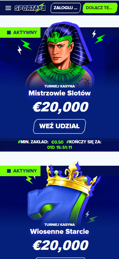 Turnieje_ Unikatowe Rozgrywki _ Zakłady Sportaza - Google Chrome 2024-03-27 10.08.49