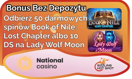 National Casino bonus bez depozytu