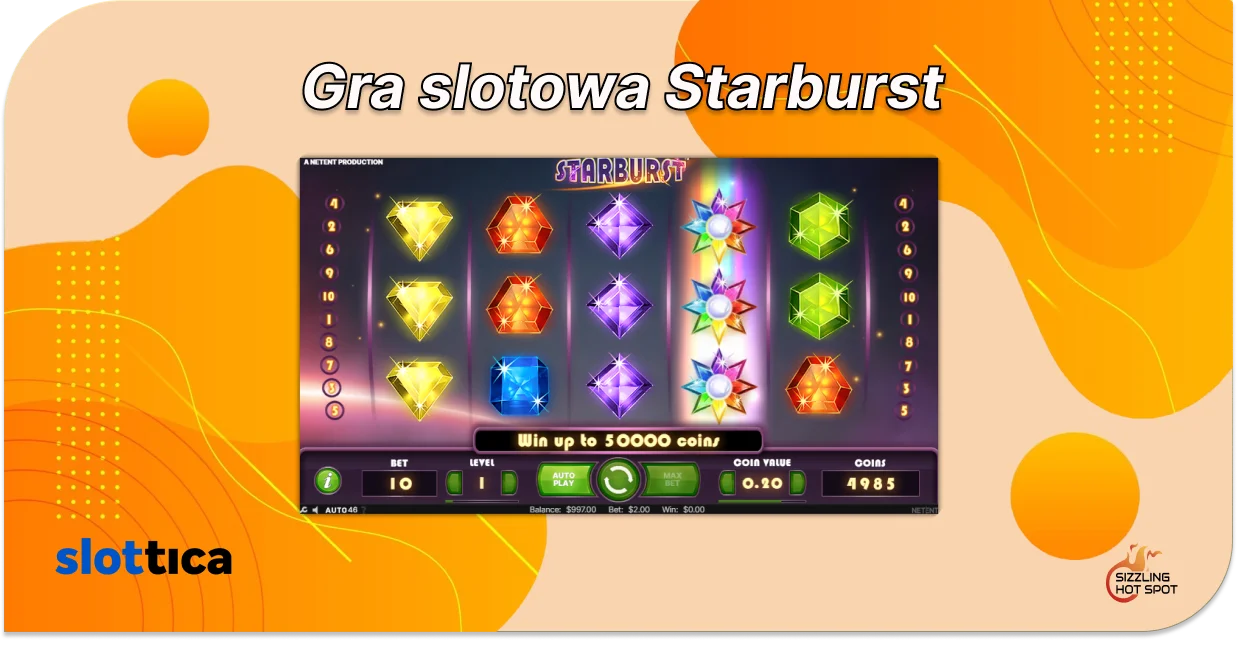 slottica 50 free spins w starburst