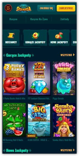 Spinanga Casino mobile